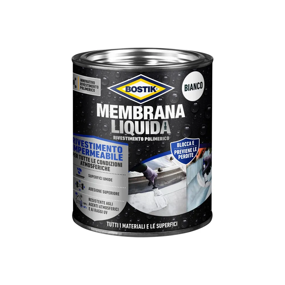 BOSTIK MEMBRANA LIQUIDA RIVEST POLIM 1 KG BIANCO BOSTIK MEMBRANA LIQUIDA RIVEST POLIM 1 KG BIANCO