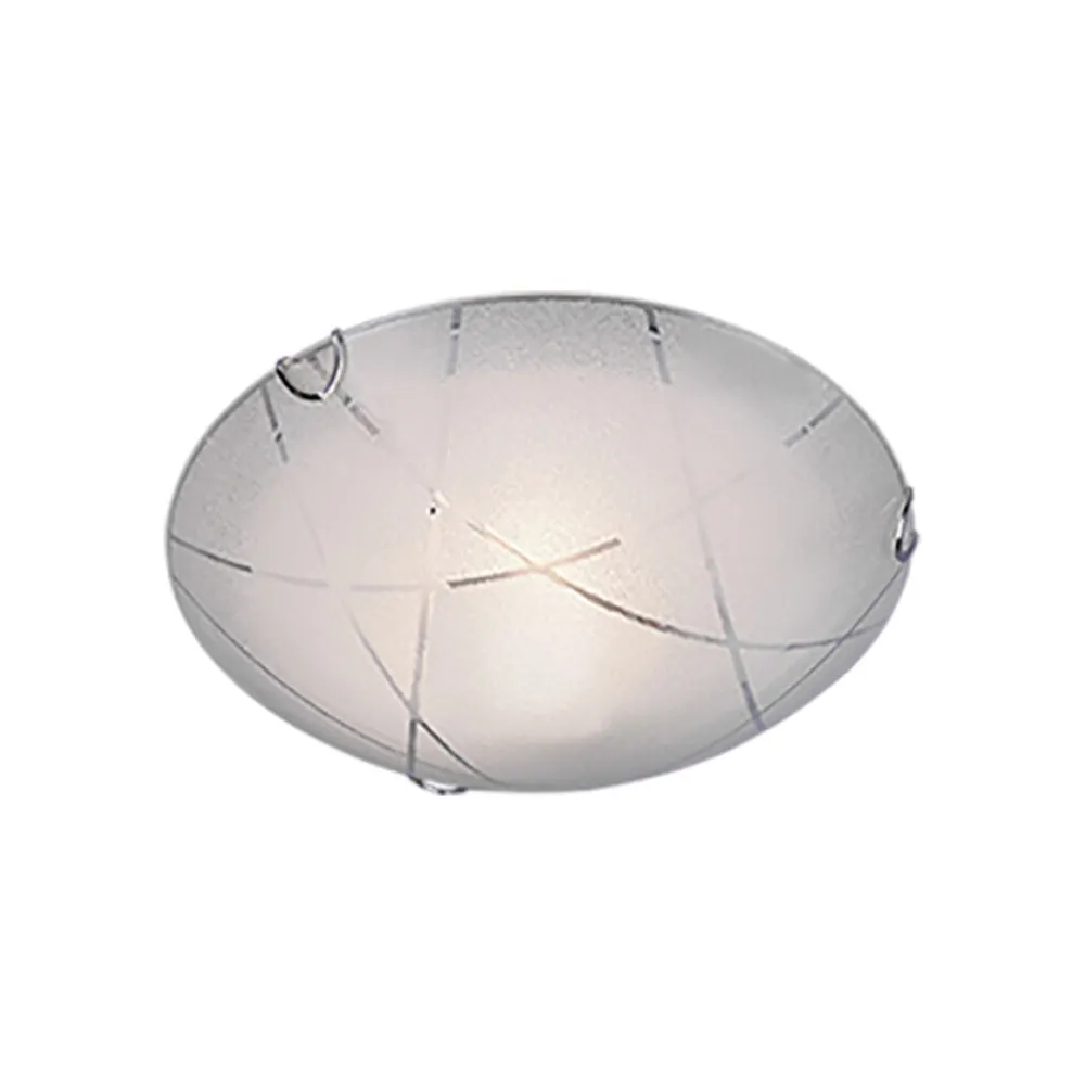 PLAFONIERA SANDRINA GRANIGLIA RIGHE TRASP. D.30