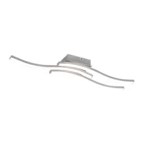 PLAFONIERA LED ROUTE ACCIAIO SATIN. 3 LUCI X 5W 4000K