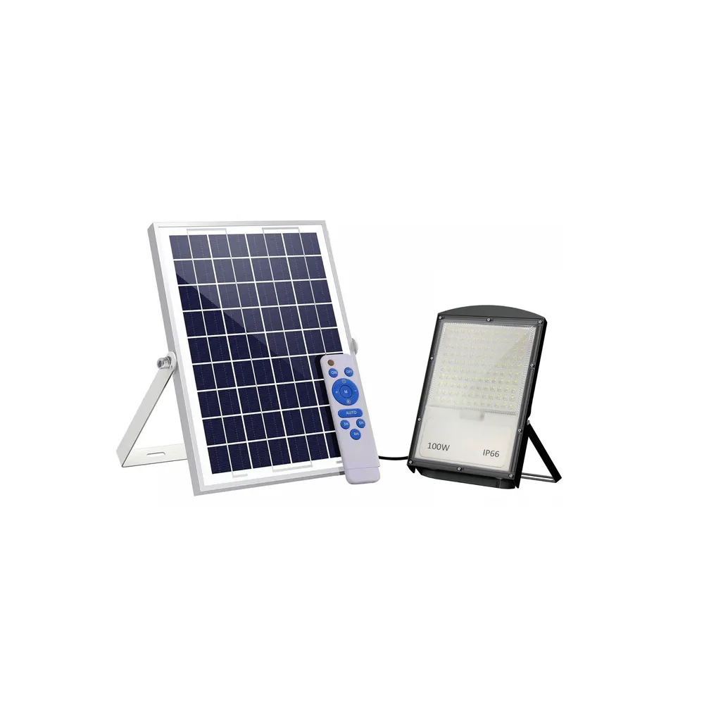 PROIETTORE LED 100 W C/PANNELLO SOLARE