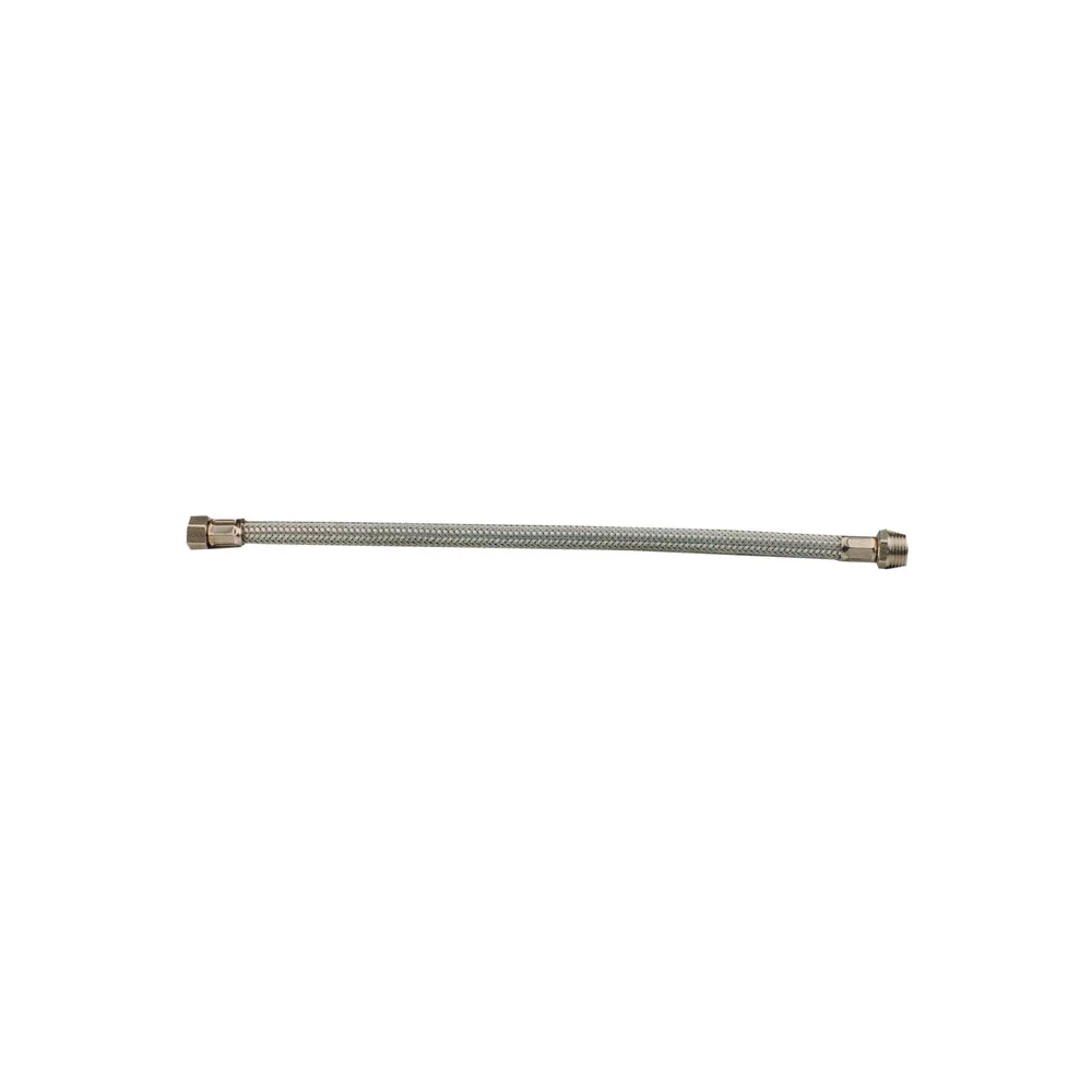 PL FLESSIBILE INOX F 3/8 F 1/2 50 CM 2 PZ PL FLESSIBILE INOX F 3/8 F 1/2 50 CM 2 PZ