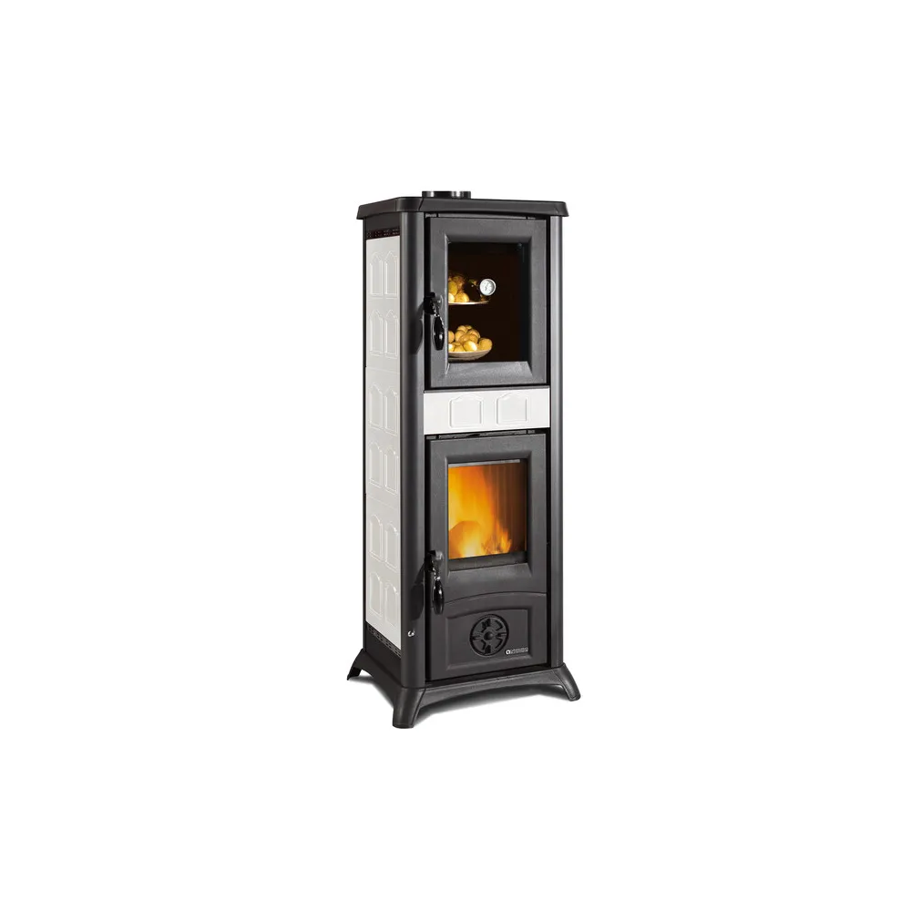 STUFA LEGNA C/FORNO 7.3 KW GEMMA 5.0 BIANCO STUFA LEGNA C/FORNO 7.3 KW GEMMA 5.0 BIANCO