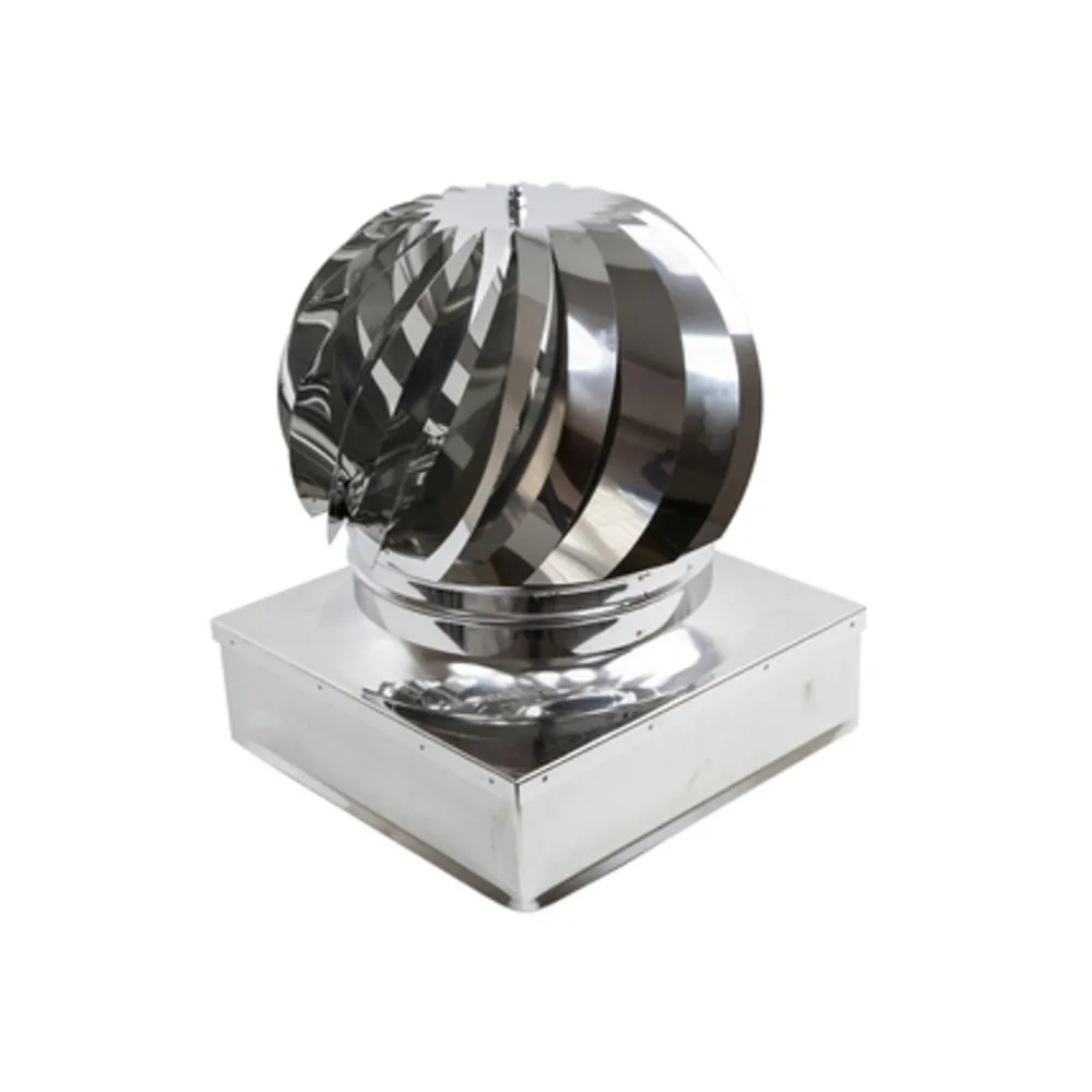 FUMAIOLO TURBO INOX AISI 304 C/CUSCINETTI 37X37 CM FUMAIOLO TURBO INOX AISI 304 C/CUSCINETTI 37X37 CM