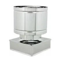 FUMAIOLO A BOTTE INOX AISI 304 32X32 CM