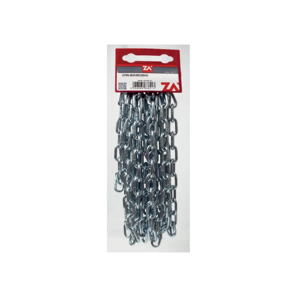 CATENA GENOVESE ZINCATA PRETAGL 5 MM N21 5 M CATENA GENOVESE ZINCATA PRETAGL 5 MM N21 5 M