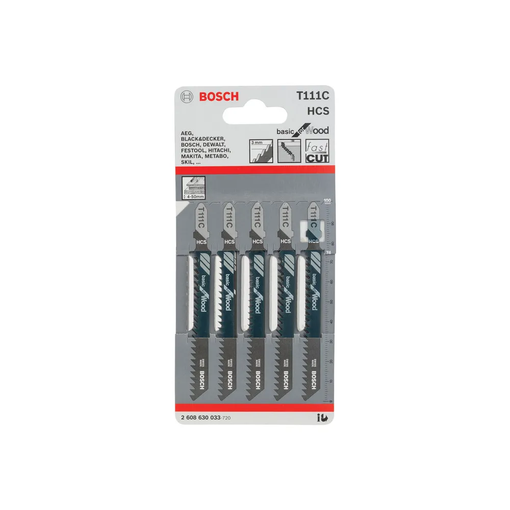 BOSCH-A 5 LAME T 111 C P/SEGHETTO ALTERNATIVO BOSCH-A 5 LAME T 111 C P/SEGHETTO ALTERNATIVO