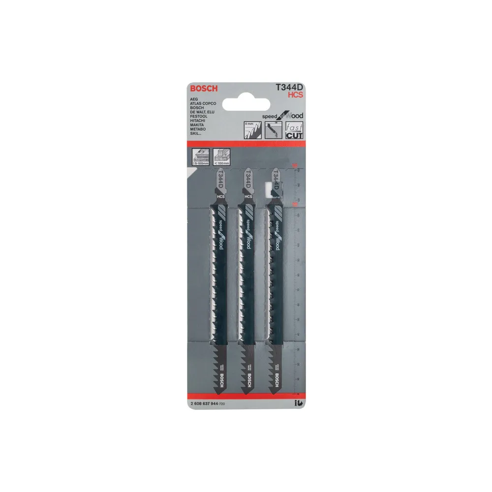 BOSCH-A 3 LAME T 344 D P/SEGHETTO ALTERNATIVO BOSCH-A 3 LAME T 344 D P/SEGHETTO ALTERNATIVO