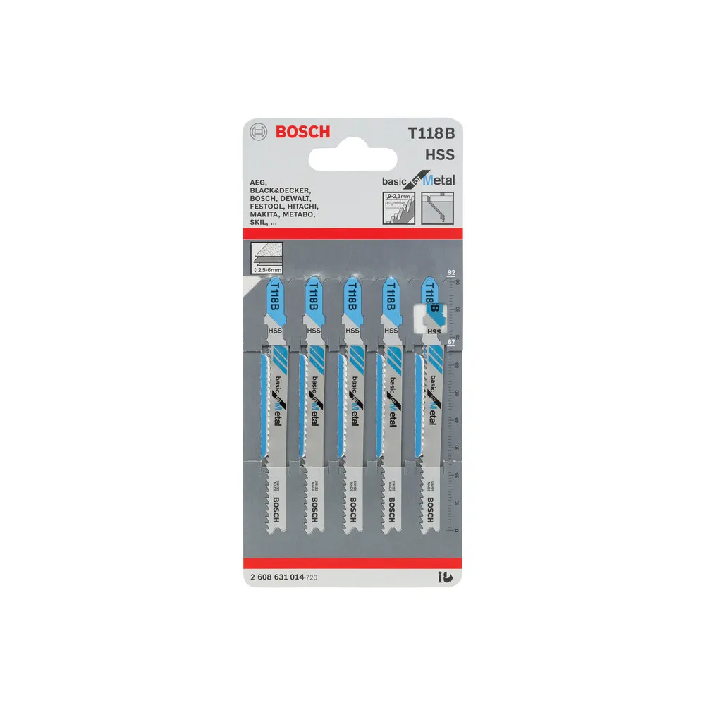 BOSCH-A 5 LAME T 118 B P/SEGHETTO ALTERNATIVO BOSCH-A 5 LAME T 118 B P/SEGHETTO ALTERNATIVO
