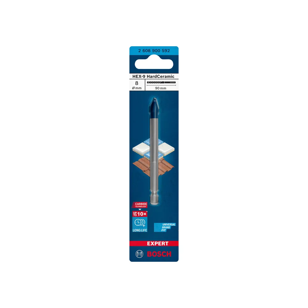 BOSCH-A PUNTA P/CERAMICA HEX-9 D 8X90 MM BOSCH-A PUNTA P/CERAMICA HEX-9 D 8X90 MM