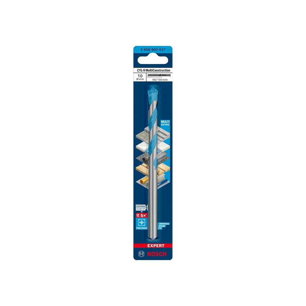 BOSCH-A PUNTA MULTICONSTRUCTION CYL-9 10X90/150 MM (5 BOSCH-A PUNTA MULTICONSTRUCTION CYL-9 10X90/150 MM (5