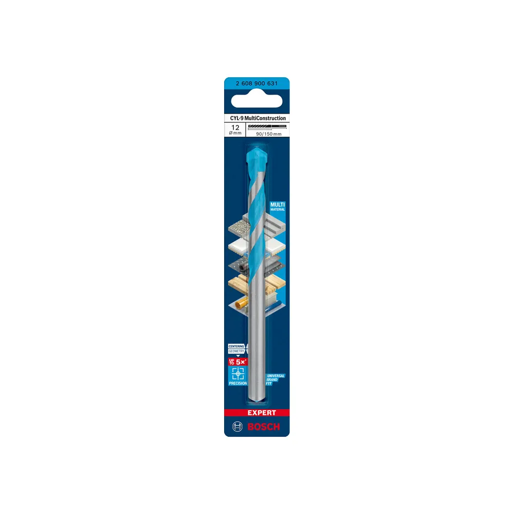 BOSCH-A PUNTA MULTICONSTRUCTION CYL-9 12X90/150 MM (5