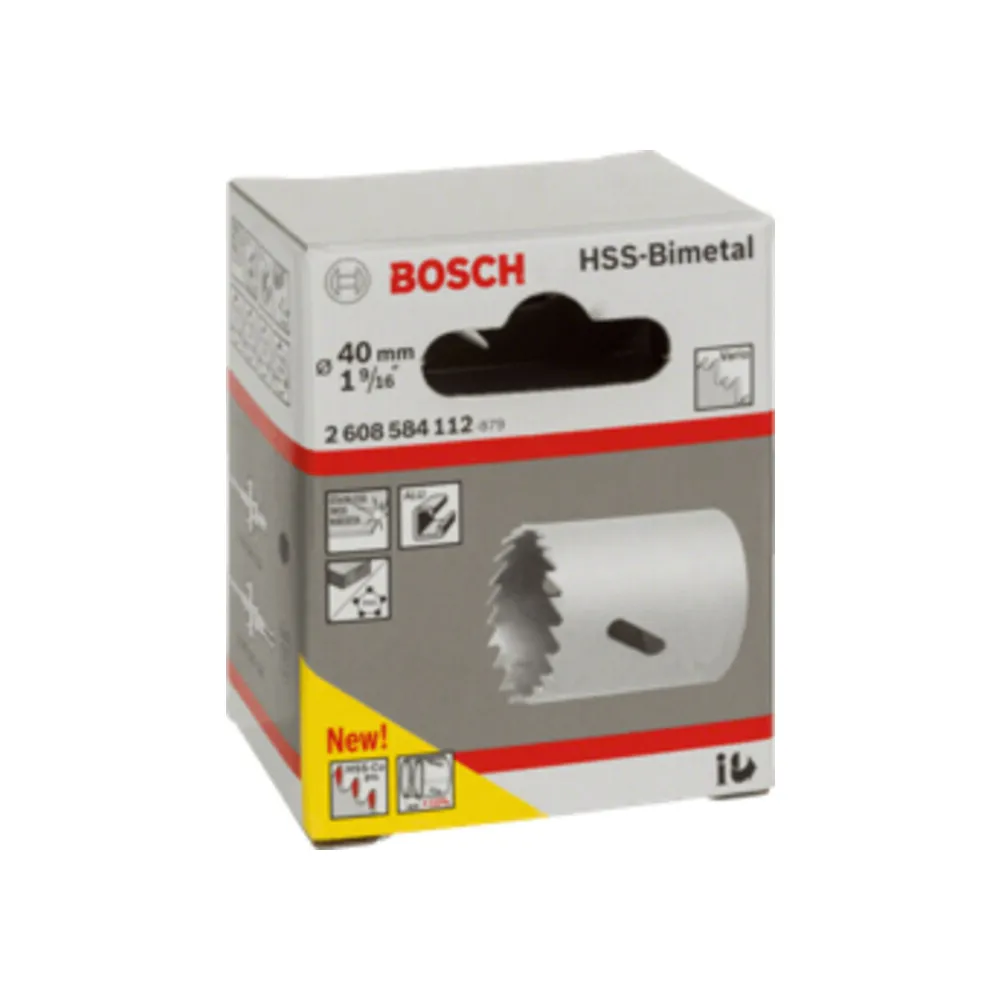 BOSCH-A SEGA A TAZZA BIMETALLICA HSS D 40 BOSCH-A SEGA A TAZZA BIMETALLICA HSS D 40