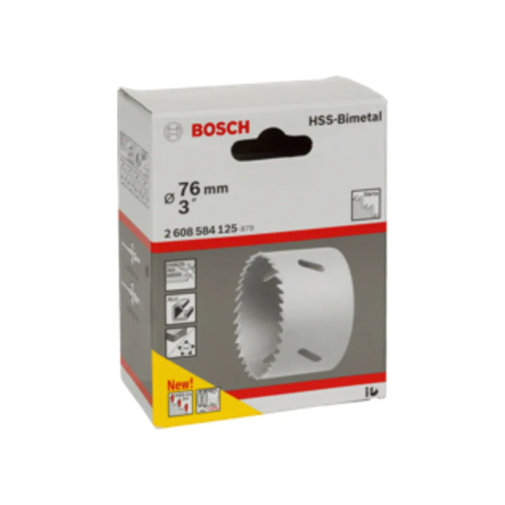 BOSCH-A SEGA A TAZZA BIMETALLICA HSS D 76 BOSCH-A SEGA A TAZZA BIMETALLICA HSS D 76