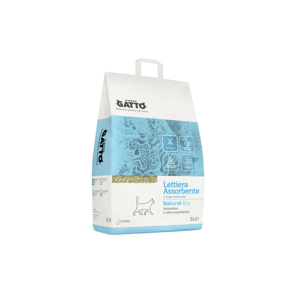 LETTIERA SIGNOR GATTO NATURAL DRY 5 L (4 LETTIERA SIGNOR GATTO NATURAL DRY 5 L (4