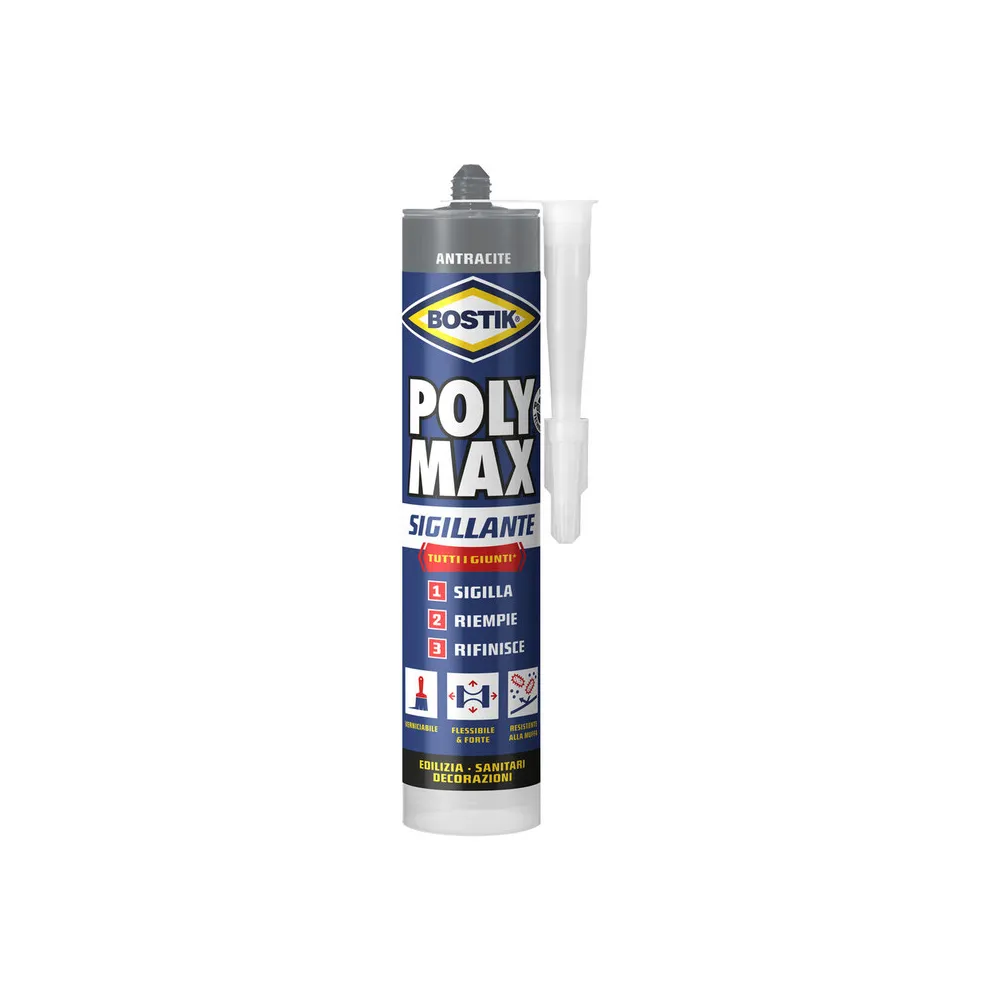 BOSTIK POLYMAX SIGILLANTE 280 ML ANTRACITE CART
