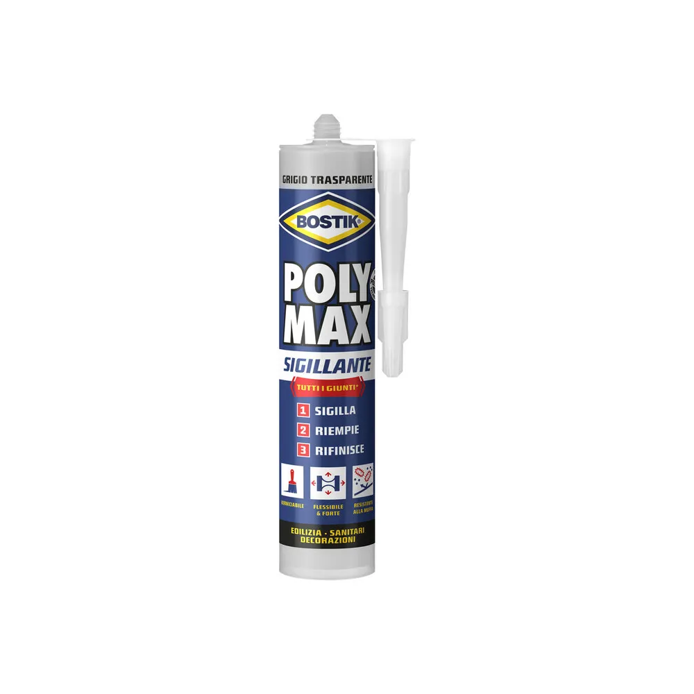 BOSTIK POLYMAX SIGILLANTE 280 ML GRIGIO TRAS CART BOSTIK POLYMAX SIGILLANTE 280 ML GRIGIO TRAS CART