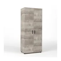 KIT ARMADIO 2 ANTE  80X52X205 CM ROVERE PLAT.K355