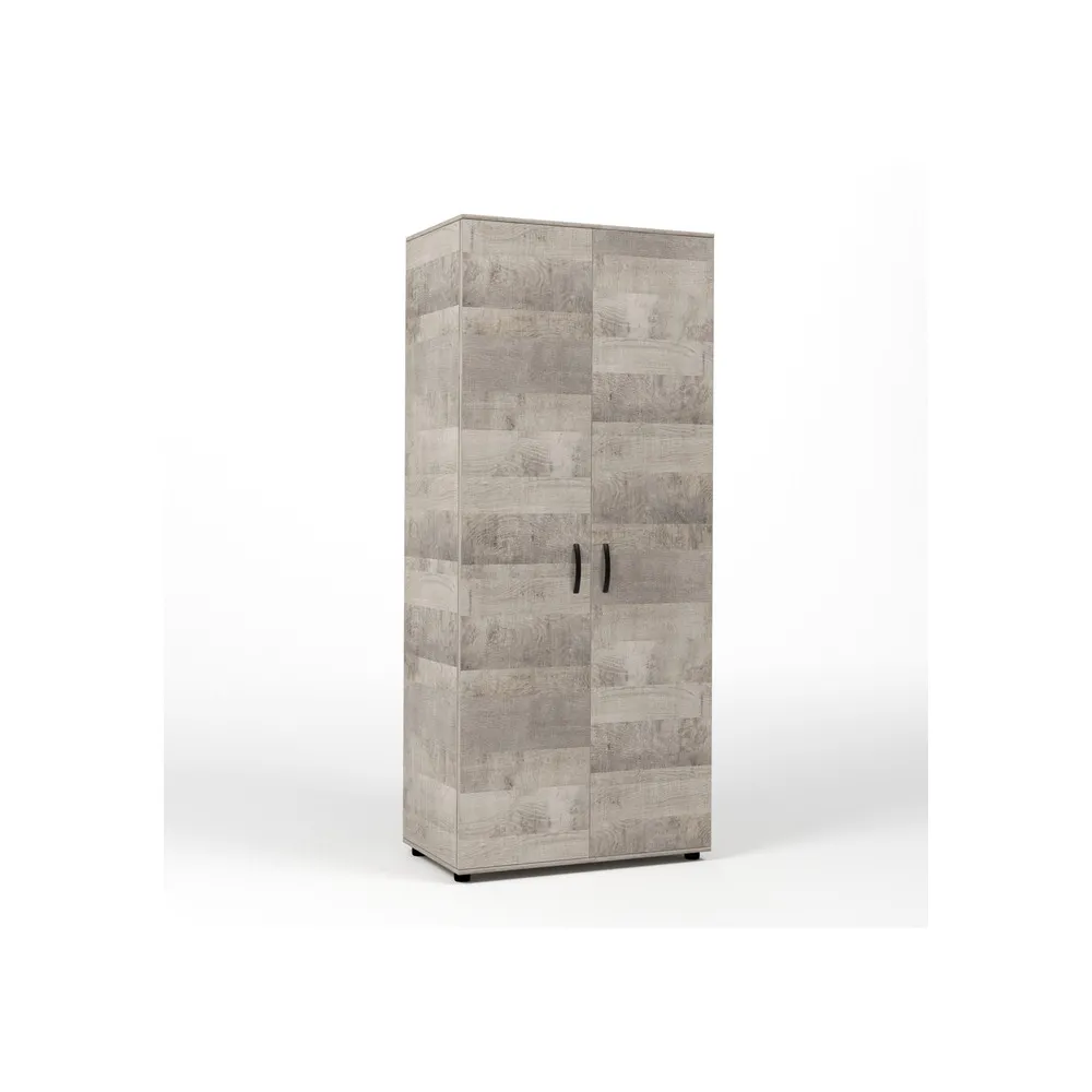 KIT ARMADIO 2 ANTE  80X52X205 CM ROVERE PLAT.K355