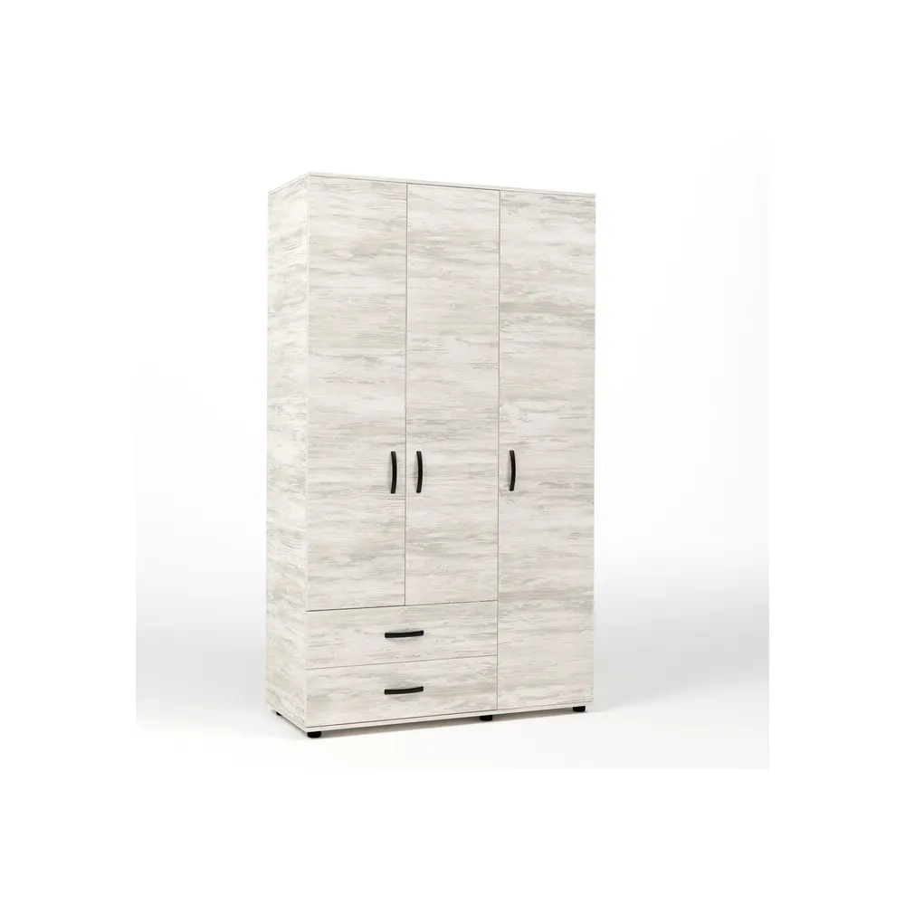 KIT ARMADIO 3 ANTE + 2 CASSETTI 120X52X205 CM BIANCO VEN.K083 KIT ARMADIO 3 ANTE + 2 CASSETTI 120X52X205 CM BIANCO VEN.K083