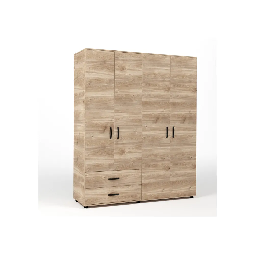 KIT ARMADIO 4 ANTE + 2 CASSETTI 160X52X205 CM ROVERE M. K358 KIT ARMADIO 4 ANTE + 2 CASSETTI 160X52X205 CM ROVERE M. K358