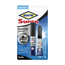 BOSTIK SUPER PLASTICHE ATTIVATORE+ADESIVO BLISTER (6