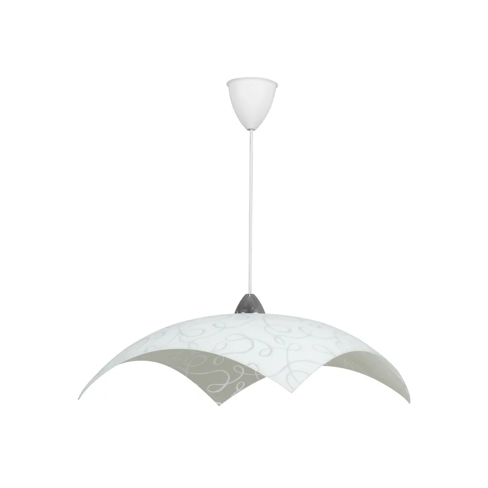 LAMPADA SOSP MARILENA 50 1XE27 VETRO LASTRA BIANCO LAMPADA SOSP MARILENA 50 1XE27 VETRO LASTRA BIANCO