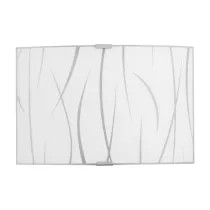 APPLIQUE SIMONE 30 1XE27 VETRO LASTRA BIANCO (4