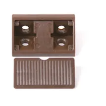 GIUNZIONE ANGOLARE IN PLASTICA MARRONE (100