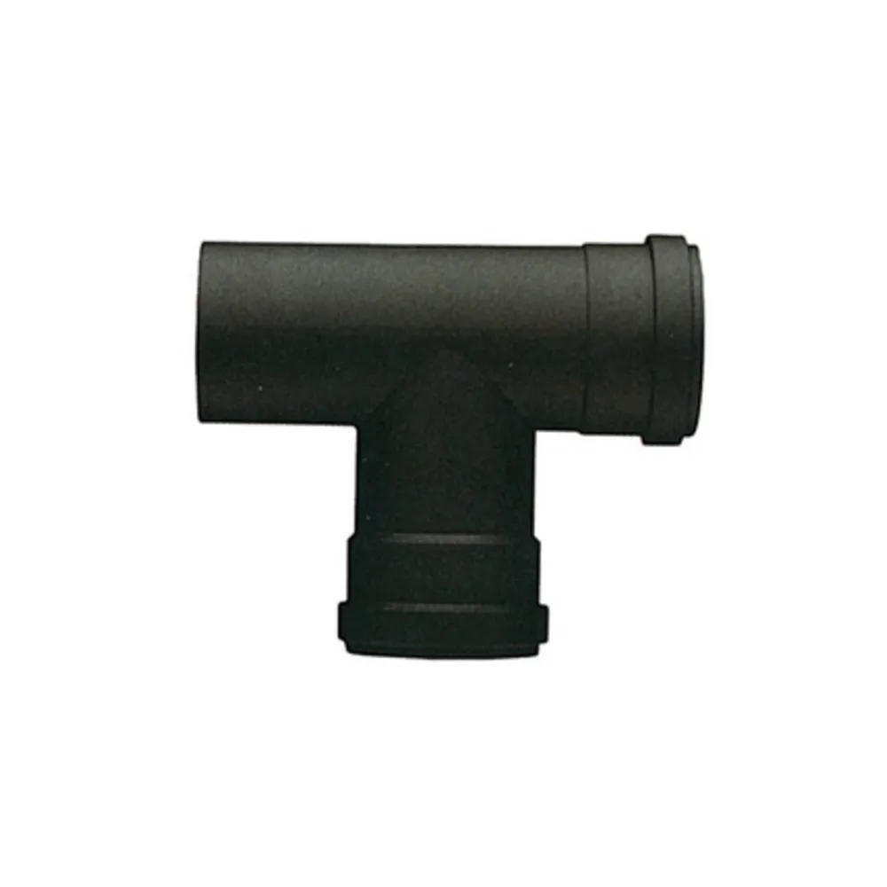 RACCORDO A T P/STUFA A PELLET ATTACCO FFM D 12 CM NERO OPACO RACCORDO A T P/STUFA A PELLET ATTACCO FFM D 12 CM NERO OPACO