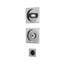 KIT MANIGLIE QUADRO PORTE SCORREVOLI CROMO