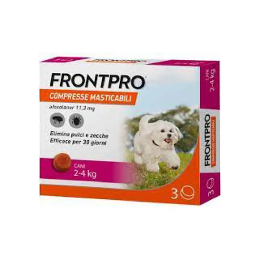 FRONTPRO COMPRESSA MASTICABILE CANI 2 - 4 KG 3 PZ FRONTPRO COMPRESSA MASTICABILE CANI 2 - 4 KG 3 PZ