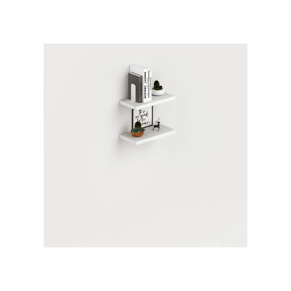 LAUNDRY COPPIA MENSOLE 45X23 CM BIANCO FRASS