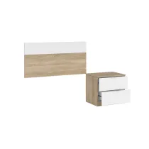 KIT TESTIERA LETTO SING+COMODINO BIAN ARTIK ROV