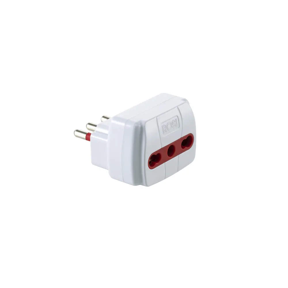 ROSI 78025 ADATTATORE SEMPLICE 10A PRESA BIP C/LIMIT