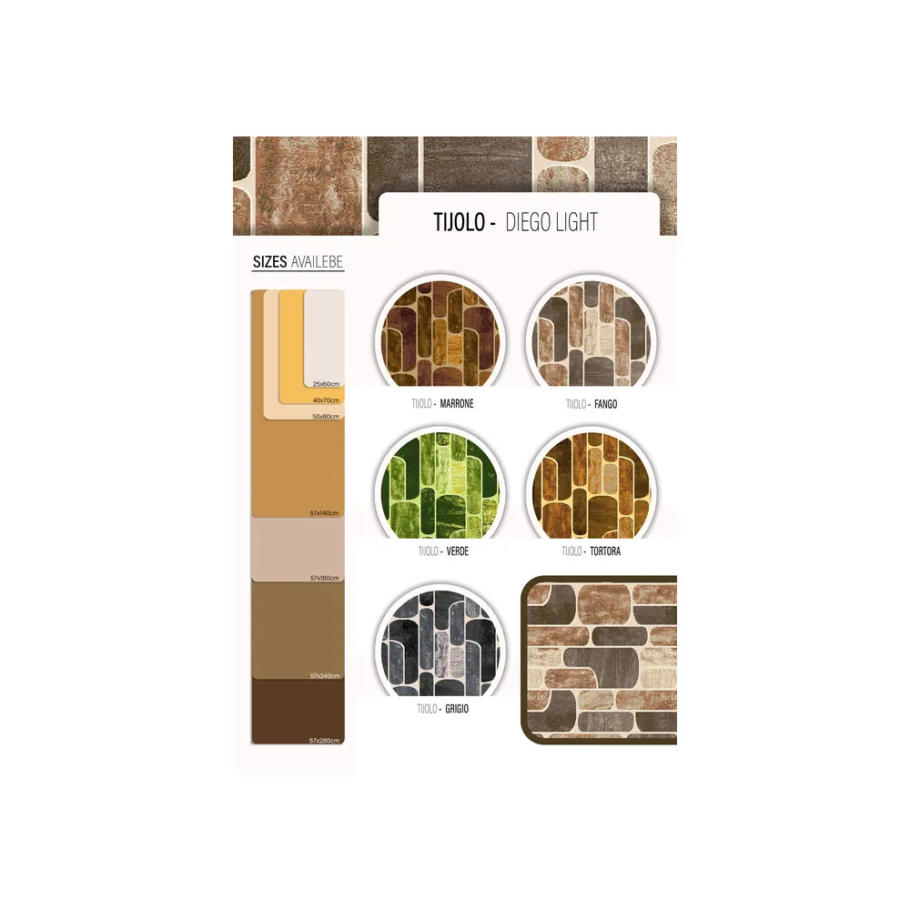 TAPPETO CUCINA TIJOLO 57X180 CM ASSORTITO (10 TAPPETO CUCINA TIJOLO 57X180 CM ASSORTITO (10