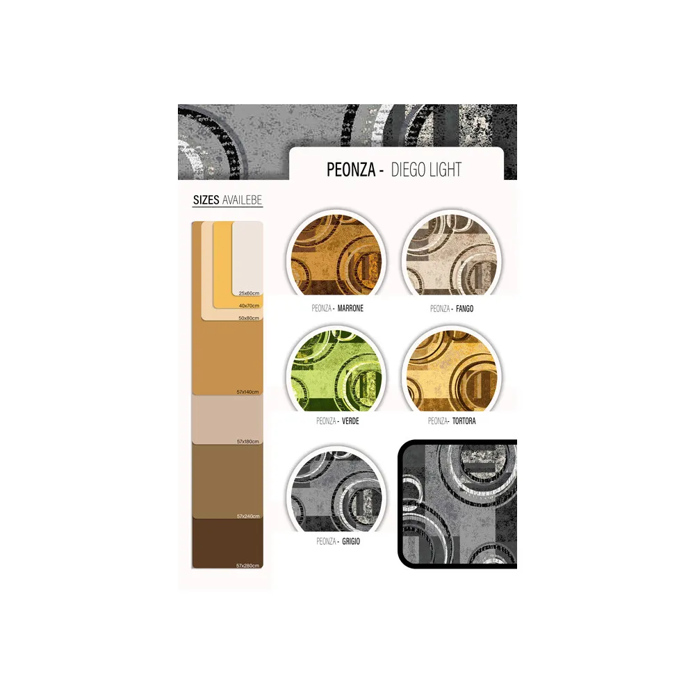 TAPPETO CUCINA PEONZA 57X180 CM ASSORTITO (10 TAPPETO CUCINA PEONZA 57X180 CM ASSORTITO (10