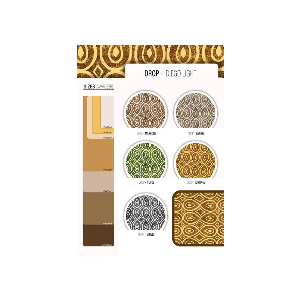 TAPPETO CUCINA DROP 50X 80 CM ASSORTITO (20 TAPPETO CUCINA DROP 50X 80 CM ASSORTITO (20