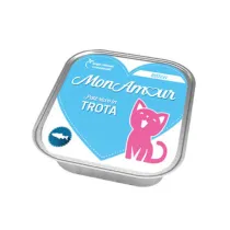 CIBO GATTO MONAMOUR 100 G KITTEN PATE TROTA NEW (34