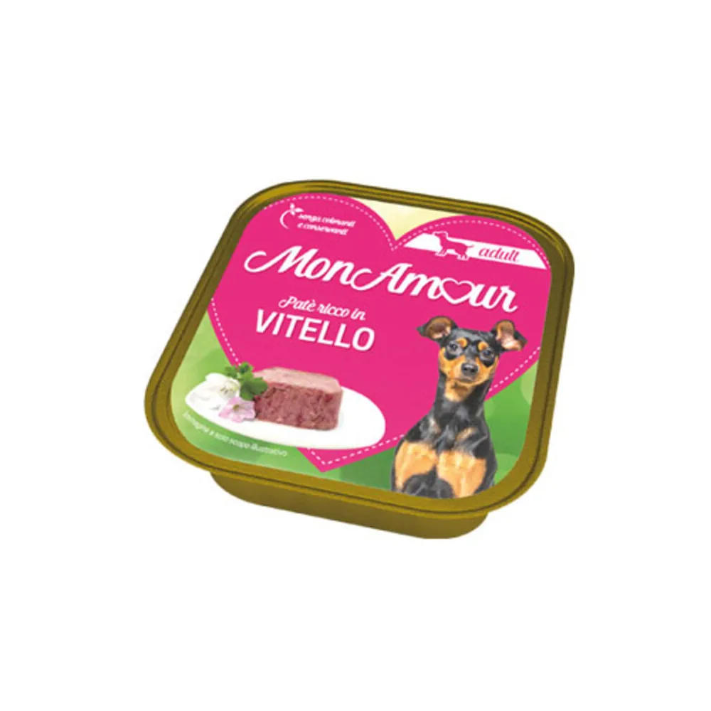 CIBO CANE MONAMOUR 150 G VITELLO (22 CIBO CANE MONAMOUR 150 G VITELLO (22