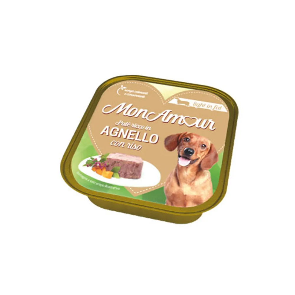 CIBO CANE MONAMOUR 150 G LIGHT AGNELLO E RISO (22 CIBO CANE MONAMOUR 150 G LIGHT AGNELLO E RISO (22