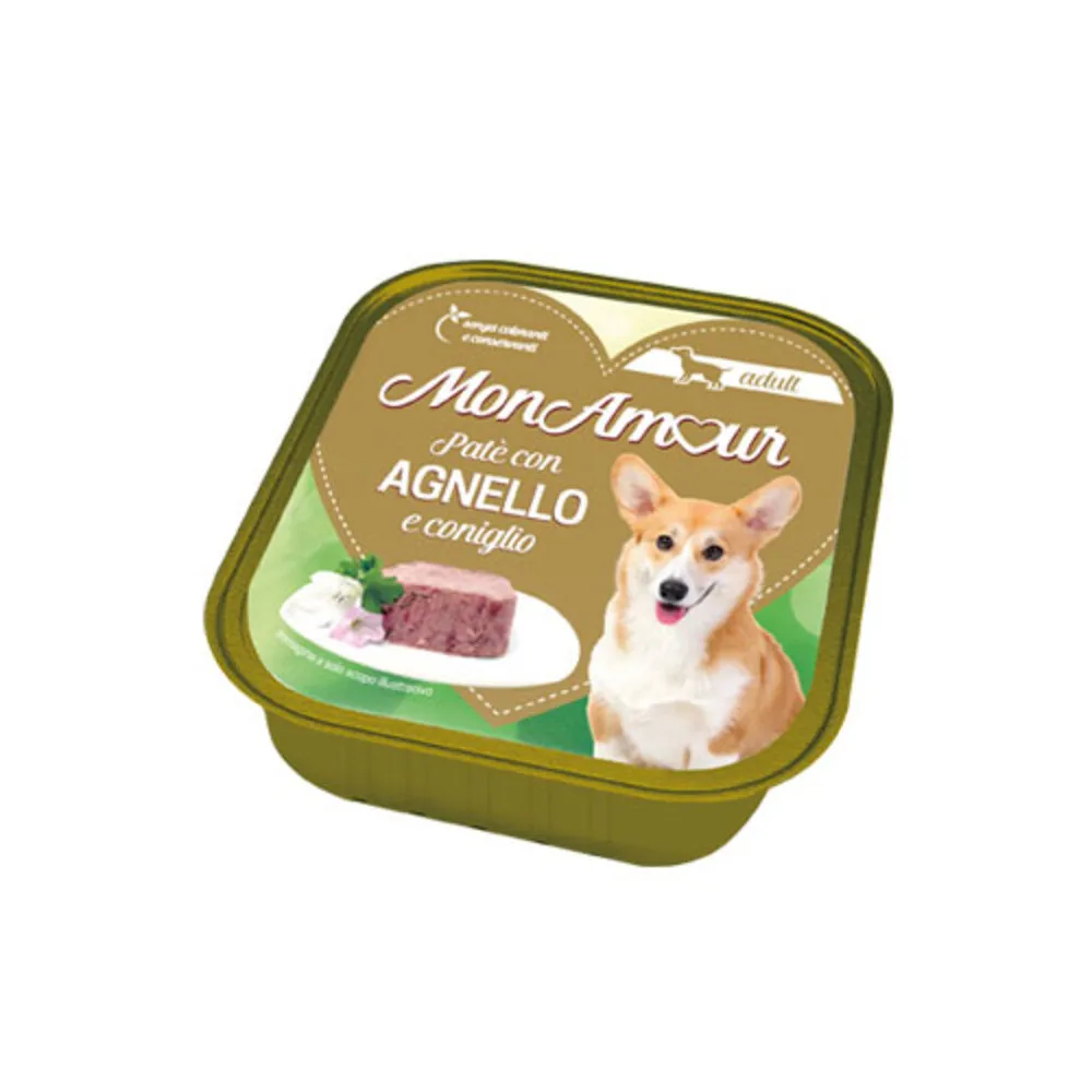 CIBO CANE MONAMOUR 300 G AGNELLO E CONIGLIO (18 CIBO CANE MONAMOUR 300 G AGNELLO E CONIGLIO (18