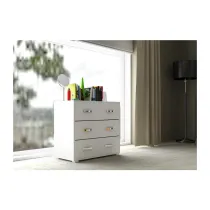 LINEA MODERN CASSETTIERA 3C BIAN FRAS 81X91X45