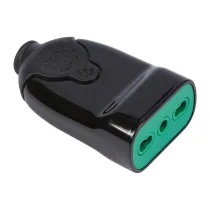 FME 81.001 PRESA BIPASSO 2P+T NERO