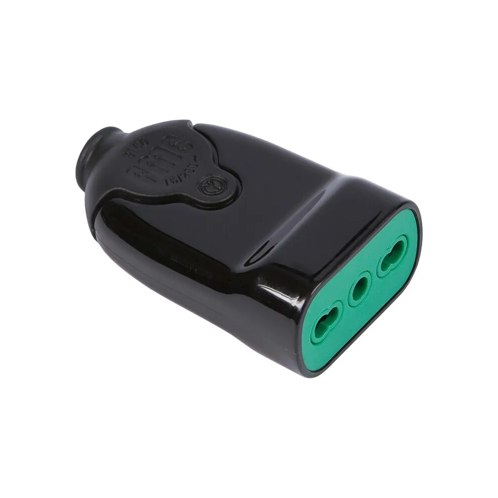 FME 81.001 PRESA BIPASSO 2P+T NERO