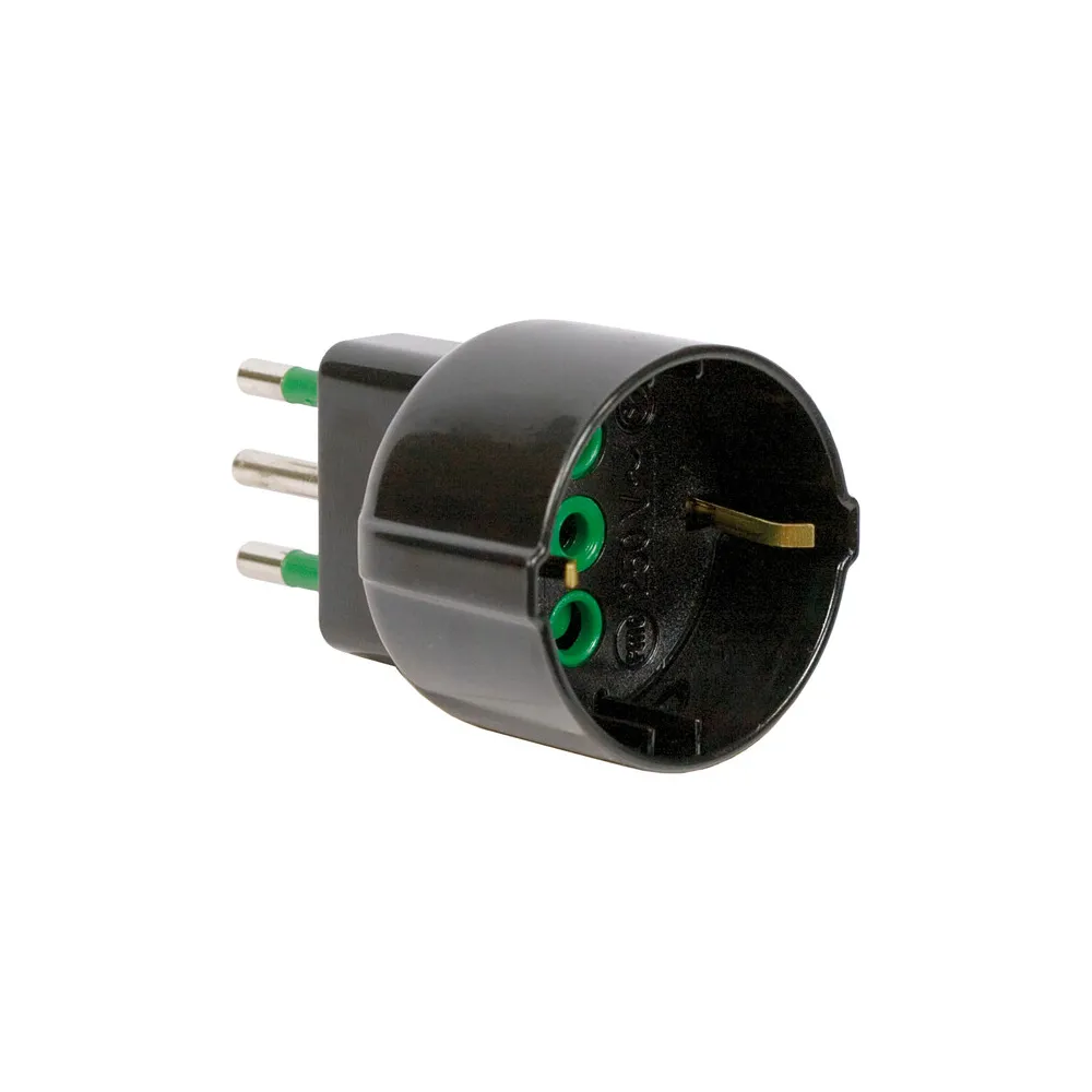 FME 82.121 ADATTATORE 10A 2P+T SCHUKO NERO FME 82.121 ADATTATORE 10A 2P+T SCHUKO NERO