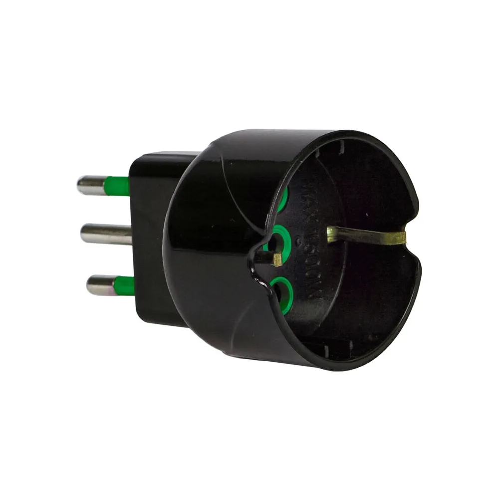 FME 82.601 ADATTATORE 10A 2P+T-SCHUKO GARANTI NERO (50 FME 82.601 ADATTATORE 10A 2P+T-SCHUKO GARANTI NERO (50