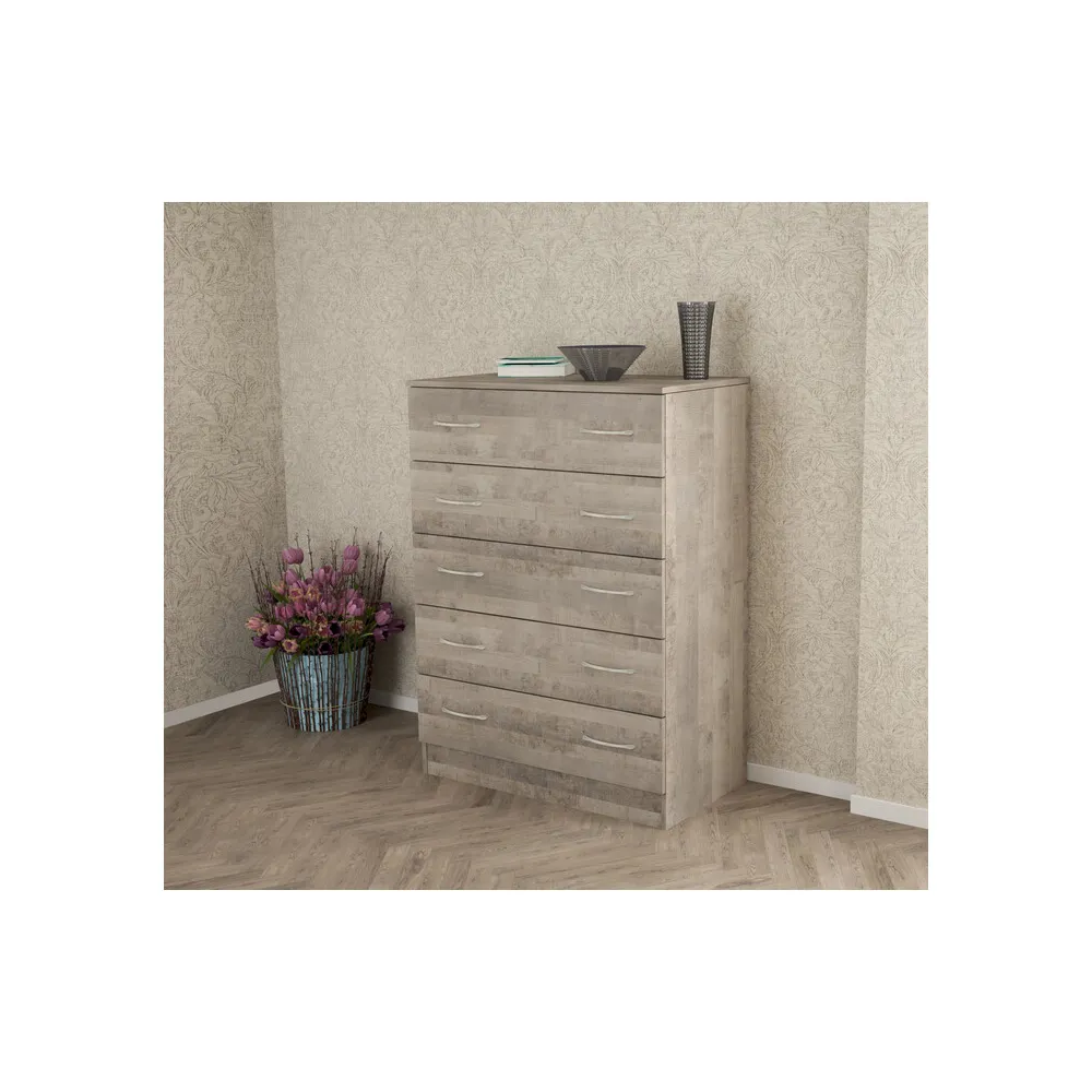 KIT CASSETTIERA 5C 80X45X111 CM  ROVERE PL.