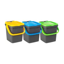 PATTUMIERA  20 L ECOPLUS C/MANIGLIA KIT 3 PEZZI
