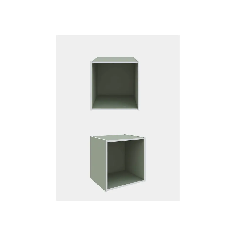 CUBO 35X35X29 CM VERDE CUBO 35X35X29 CM VERDE