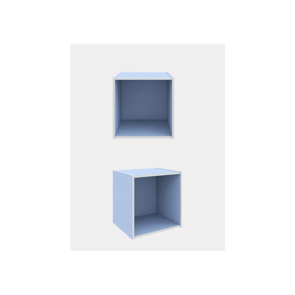 CUBO 35X35X29 CM AZZURRO CUBO 35X35X29 CM AZZURRO